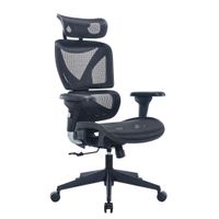 Novel OTOČNÁ STOLIČKA, sieťovina, čierna, strieborná