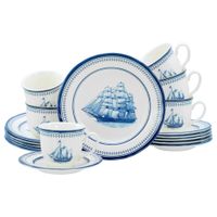 Creatable KÁVOVÝ SERVIS Segelschiff blau 18-dielne