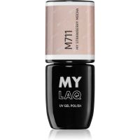 MYLAQ UV Gel Polish géles körömlakk árnyalat My Strawberry Mocha 5 ml