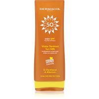 Dermacol Sun Water Resistant schützende Bräunungsmilch mit SPF 50 für die ganze Familie wasserfest 200 ml