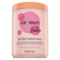 Inebrya Ice Cream Keratin Restructuring Mask maska wzmacniająca z keratyną 1000 ml