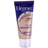 Lirene Nature Matte mattító folyékony alapozó a hosszan tartó hatásért árnyalat 15 Tanned 30 ml