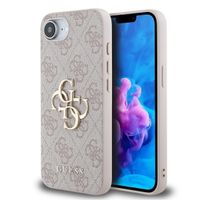 GUESS 4G METAL Zaščitni ovitek za Apple iPhone 16e / iPhone 17e PINK