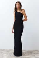 Trendyol Woven Long Evening Dress with Black Accessories