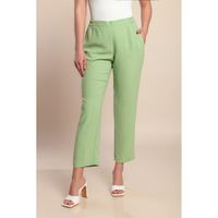 Plus Size 7/8 Hose, Hellgrün