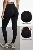 Trendyol Black Seamless Push Up Full Length Knitted Sports Tights