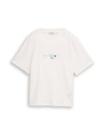TOM TAILOR Majica  menta / crna / srebro / bijela