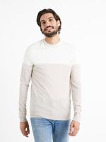 Celio Cemeribloc Pullover Beige