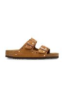 Birkenstock papuci din piele întoarsă Arizona Rivet
