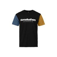 HORSEFEATHERS Tričko Quarter - multicolor V BLACK velikost M