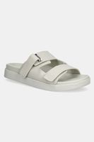 Calvin Klein slapi de piele FLAT ADJ SLIDE EYELET