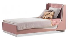 Posteľ 120x200 s roštom a úložný priestorom viviana - ružová, biela