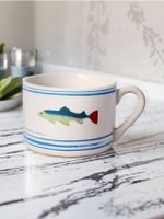 Sinsay - Ceramiczne kubki z ozdobnym nadrukiem 2 pack - biały