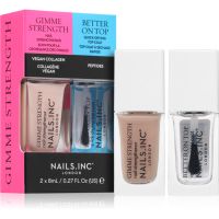 Nails Inc. Gimme Strength & Better On Top Set mit Nagellacken