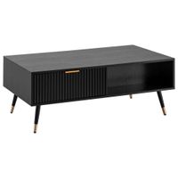 MID.YOU KONFERENČNÝ STOLÍK, čierna, kompozitné drevo, 110/60/43 cm