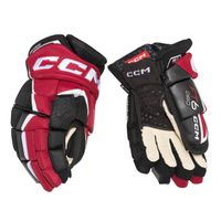 Rukavice CCM Jetspeed FT6 Pro JR, čierna-červená-biela, Junior, 12"