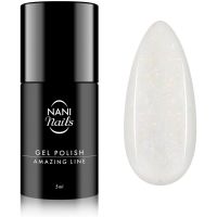 NaniNails NANI Amazing Line lac de unghii sub forma de gel culoare Shimmer White 5 ml