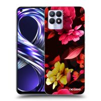 Silikónový prehľadný obal pre Realme 8i - Dark Peonny