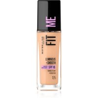 Maybelline Fit Me! tekutý make-up pre rozjasnenie a vyhladenie pleti odtieň 125 Nude Beige 30 ml