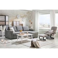 Carryhome ROHOVÁ SEDAČKA, textil, hnědá