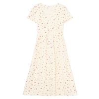 Cropp - Maxi obleka s cvetličnim potiskom - kremna