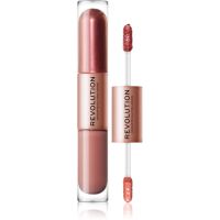 Makeup Revolution Double Up tekuće sjenilo za oči 2 u 1 nijansa Infatuated Rose Gold 2x2,2 ml