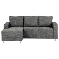 MID.YOU ROHOVÁ SEDAČKA, textil, černá