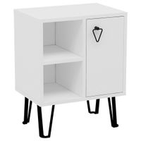 MID.YOU NOČNÝ STOLÍK, biela, 50/63/35 cm