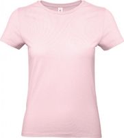 B&C Základní bavlněné hladké dámské tričko BC 190 g/m Barva: Růžová, Velikost: L BCTW04T