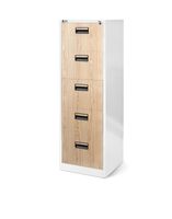 Kartotéková skříň Sara: bílá/dub sonoma 46x163 cm (1379)