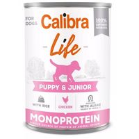 Calibra Dog Life konzerv Puppy & Junior Chicken with Rice 400 g