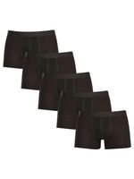 Nedeto Boxershorts 5 Stück Schwarz