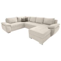 P & B SEDACIA SÚPRAVA, textil, krémová