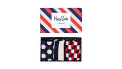 Happy Socks Stripe Gift Box Unisex - Nogavice Happy Socks - Velikobojan - XSTR08-6000-4-7 - Size: 4-7