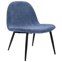 Livetastic KRESLO, drevo, kov, textil, modrá, čierna