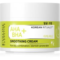 Eveline Cosmetics AHA + BHA Korean Rituals зволожуючий та розгладжуючий крем для обличчя 50 мл