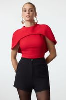 Trendyol Red Collar Detailed Woven Blouse