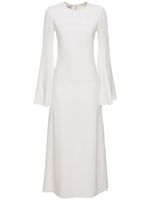 Crepe Long Sleeve Maxi Dress