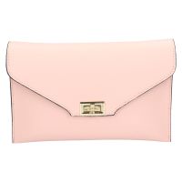 Női bőr crossbody kézitáska Italia Martes - rózsaszín