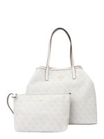 GUESS Shopper torba 'Victtoria'  svijetlobež / bijela