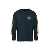 HORSEFEATHERS Triko Tall Typo LS - pond BLUE velikost S