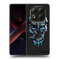 Silikónový čierny obal pre Xiaomi Poco X7 - EARTH - Lebka 3.0