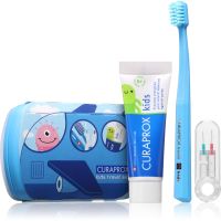 Curaprox Kids Travel Set potovalni set za kozmetiko za zobe, jezik in dlesni za otroke 1 kos