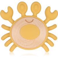canpol babies Teethers Wood-Silicone Crab μασητικό 1 τμχ