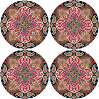 Bertoni Home Unisex's 4 Round Table Pads Set Polka