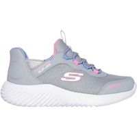 Skechers BOUNDER - SIMPLE CUTE Детски обувки за  свободните дни, сиво, размер
