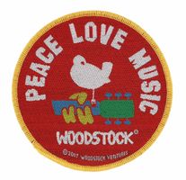 naszywka WOODSTOCK - PEACE LOVE MUSIC - RAZAMATAZ