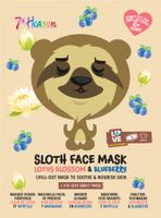 Montagne Jeunesse маска за лице - Sloth Face Lotus Blossom And Blueberry Sheet Mask