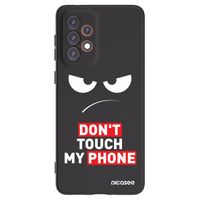 Silikónový čierny obal pre Samsung Galaxy A33 5G A336 - Angry Eyes - Transparent