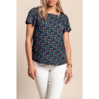 Bluza Kratkih Rukava, Tamno Plava